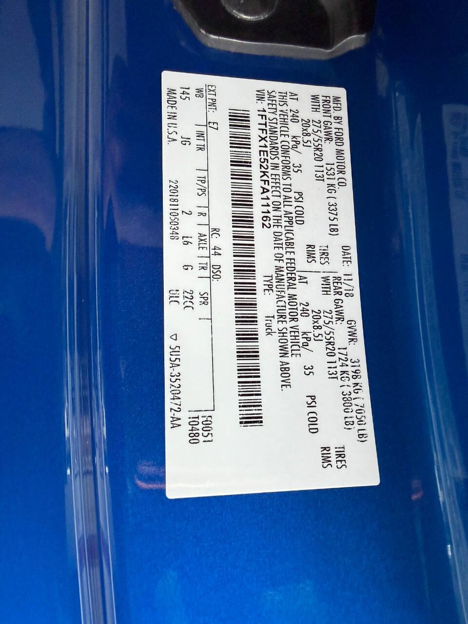 Used 2019 Ford F150 XL w/ Equipment Group 101A Mid AWD/4WD image 27