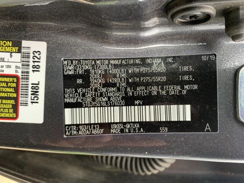 Used 2020 Toyota Sequoia Limited w/ Safety & Convenience Package image 36