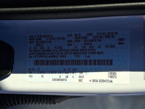 Used 2022 Ford F150 Lightning Pro AWD/4WD image 29