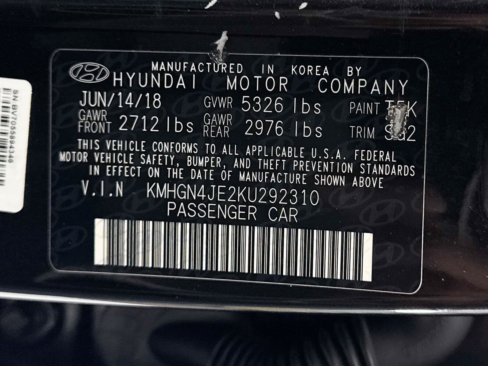 Used 2019 Genesis G80 3.8 w/ Sport Package 02 RWD image 41