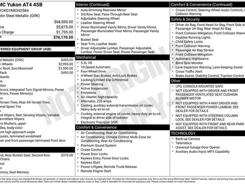 Used 2022 GMC Yukon AT4 AWD/4WD image 4