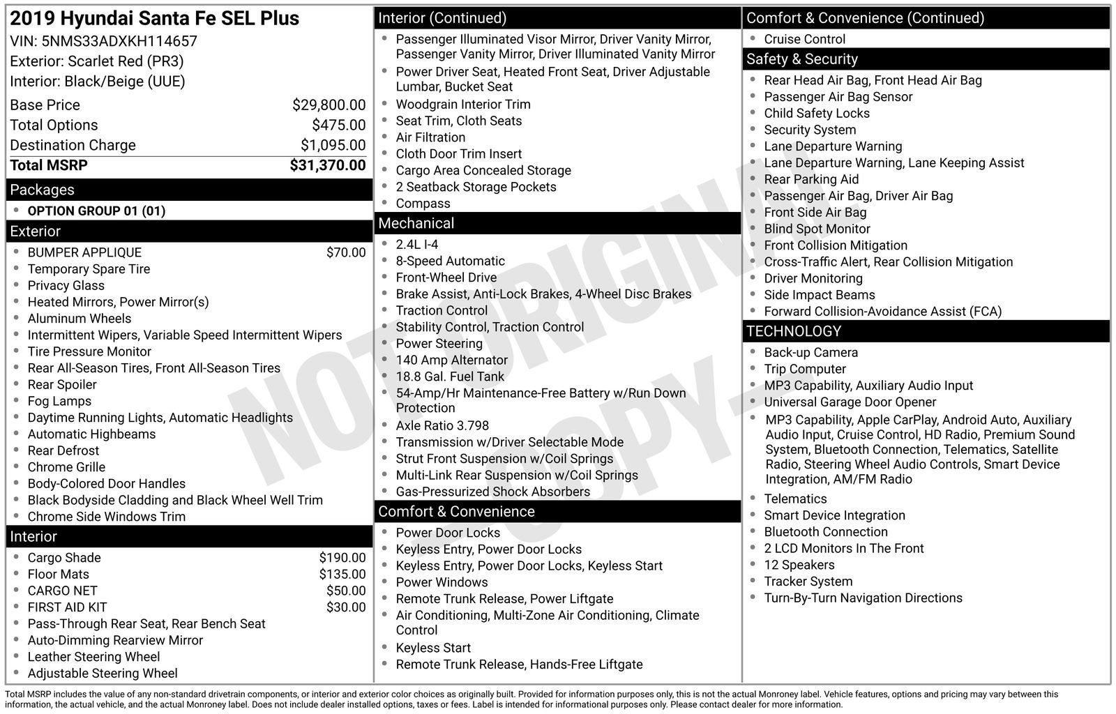 Used 2019 Hyundai Santa Fe SEL FWD image 27