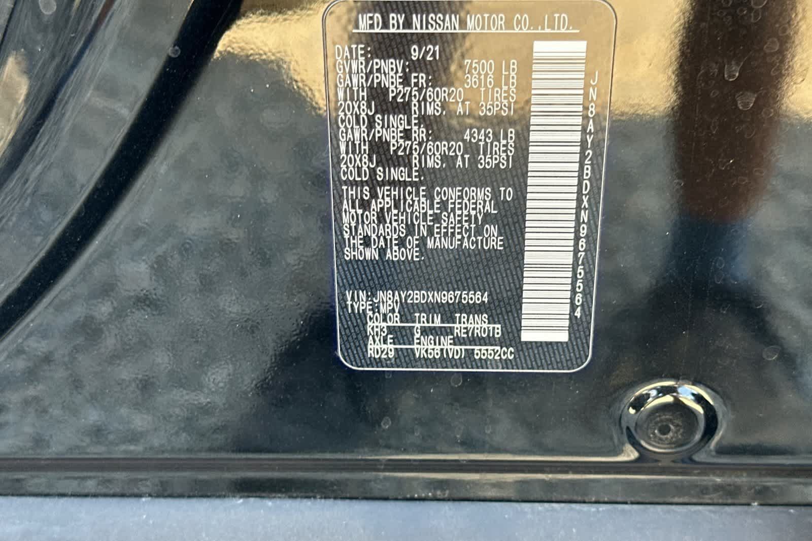 Used 2022 Nissan Armada SL AWD/4WD image 30