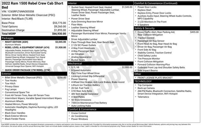 Used 2022 RAM 1500 Rebel w/ Night Edition AWD/4WD image 15