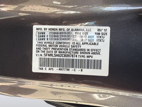 Used 2012 Honda Odyssey EX-L image 26