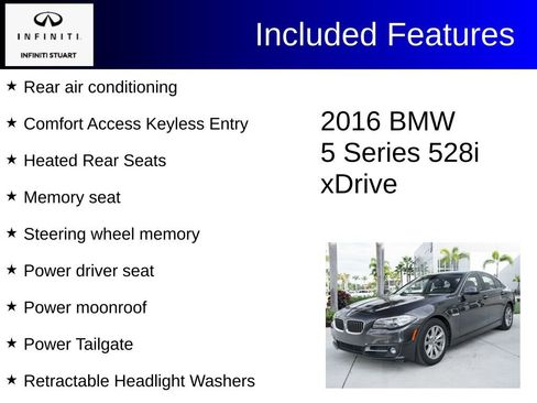 Used 2016 BMW 528i xDrive Sedan AWD/4WD image 3