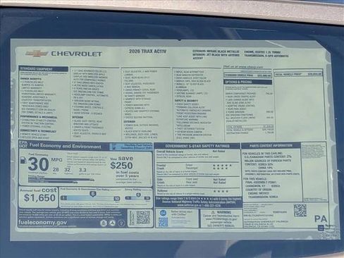 New 2026 Chevrolet Trax ACTIV w/ Driver Confidence Package FWD image 17