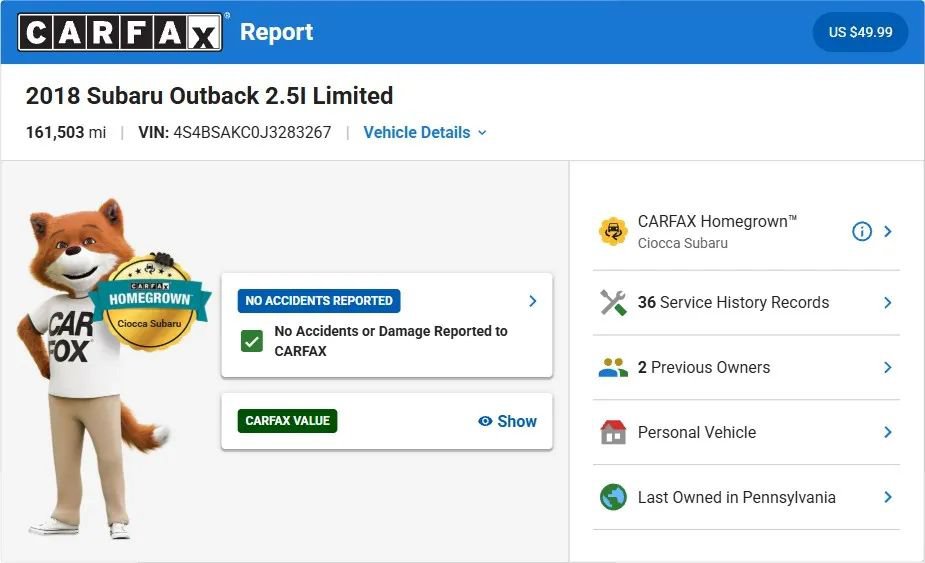 Used 2018 Subaru Outback 2.5i Limited AWD/4WD image 3
