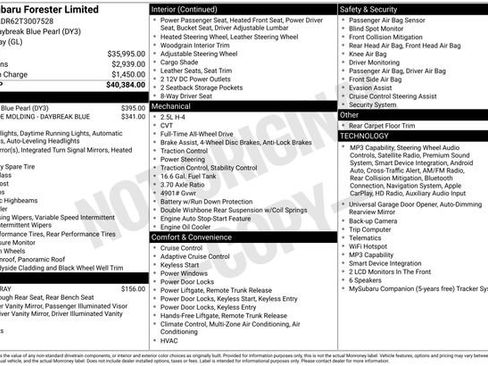 Used 2026 Subaru Forester Limited AWD/4WD image 18