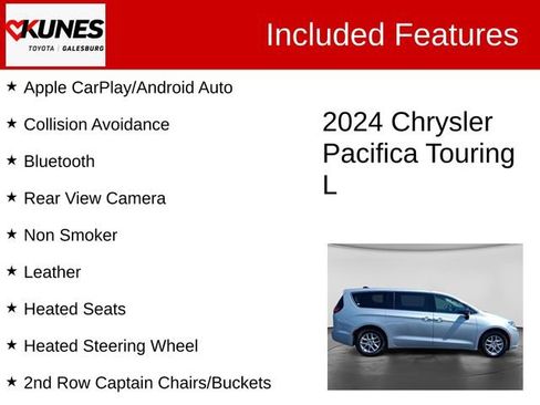 Used 2024 Chrysler Pacifica Touring-L FWD image 2