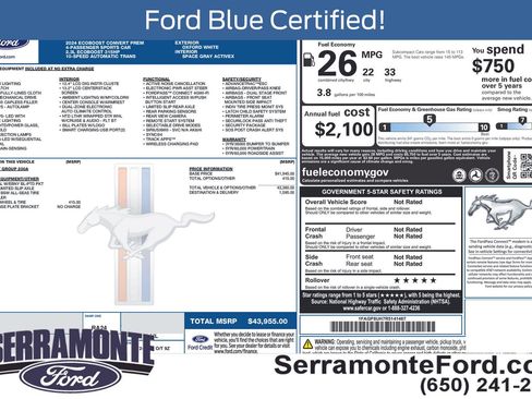 Used 2024 Ford Mustang Premium RWD image 17
