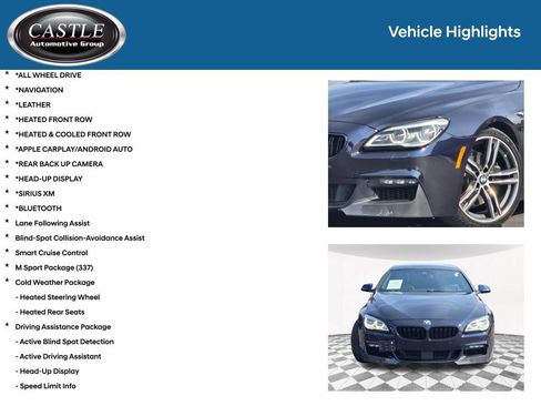 Used 2018 BMW 650i Gran Coupe xDrive w/ Executive Package AWD/4WD image 3