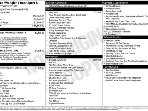 New 2026 Jeep Wrangler Sport S image 3