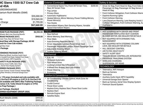 Used 2022 GMC Sierra 1500 SLT w/ SLT Premium Plus Package AWD/4WD image 35