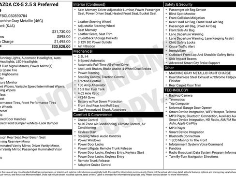 Certified 2025 MAZDA CX-5 AWD 2.5 S w/ Preferred Package image 37