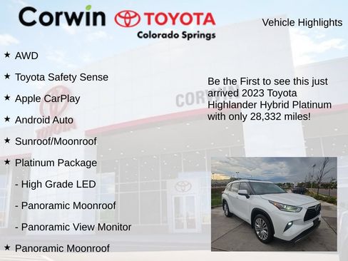 Used 2023 Toyota Highlander Platinum AWD/4WD image 4