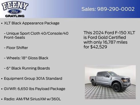 Certified 2024 Ford F150 XLT w/ Bed Utility Package image 13