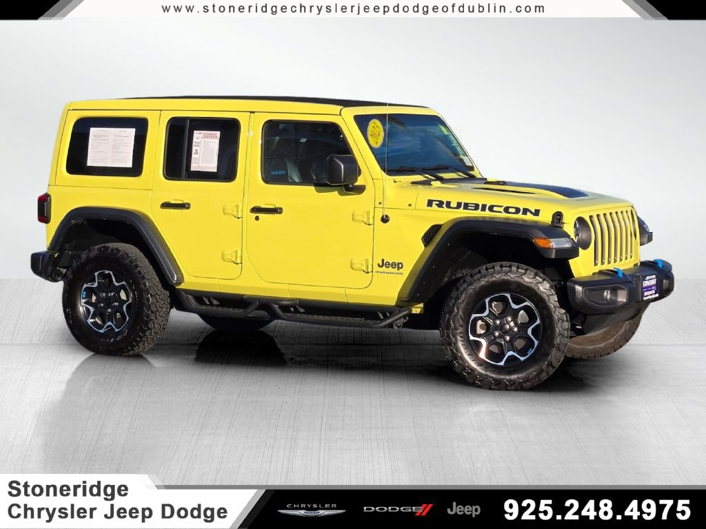 Used 2023 Jeep Wrangler Unlimited Rubicon 4xe w/ Cold Weather Group AWD/4WD image 1