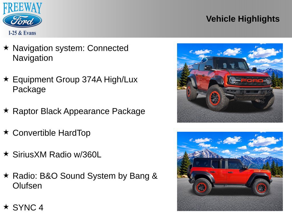Used 2024 Ford Bronco Raptor AWD/4WD image 2
