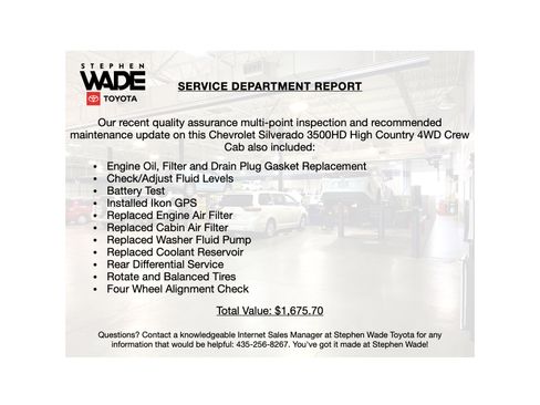 Used 2019 Chevrolet Silverado 3500 High Country w/ Duramax Plus Package image 4