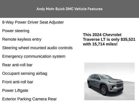 Used 2024 Chevrolet Traverse LT image 8