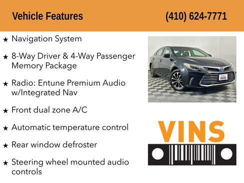 Used 2017 Toyota Avalon XLE Premium image 5