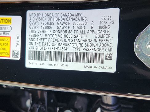 New 2026 Honda Civic Sport Touring image 18