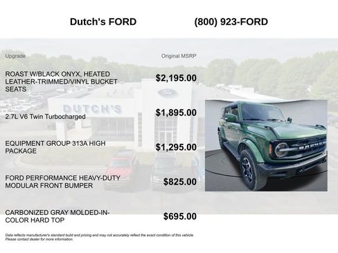 Used 2022 Ford Bronco Outer Banks AWD/4WD image 6