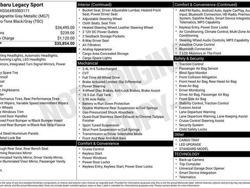 Used 2024 Subaru Legacy Sport image 20