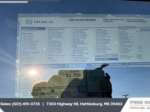 New 2026 Buick Enclave Preferred w/ Power Package image 12
