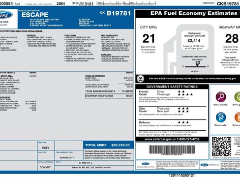 Used 2012 Ford Escape Limited FWD image 2