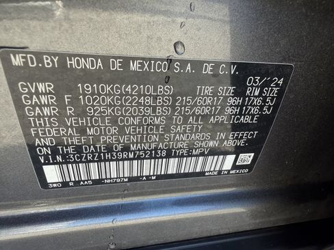 Used 2024 Honda HR-V LX image 32