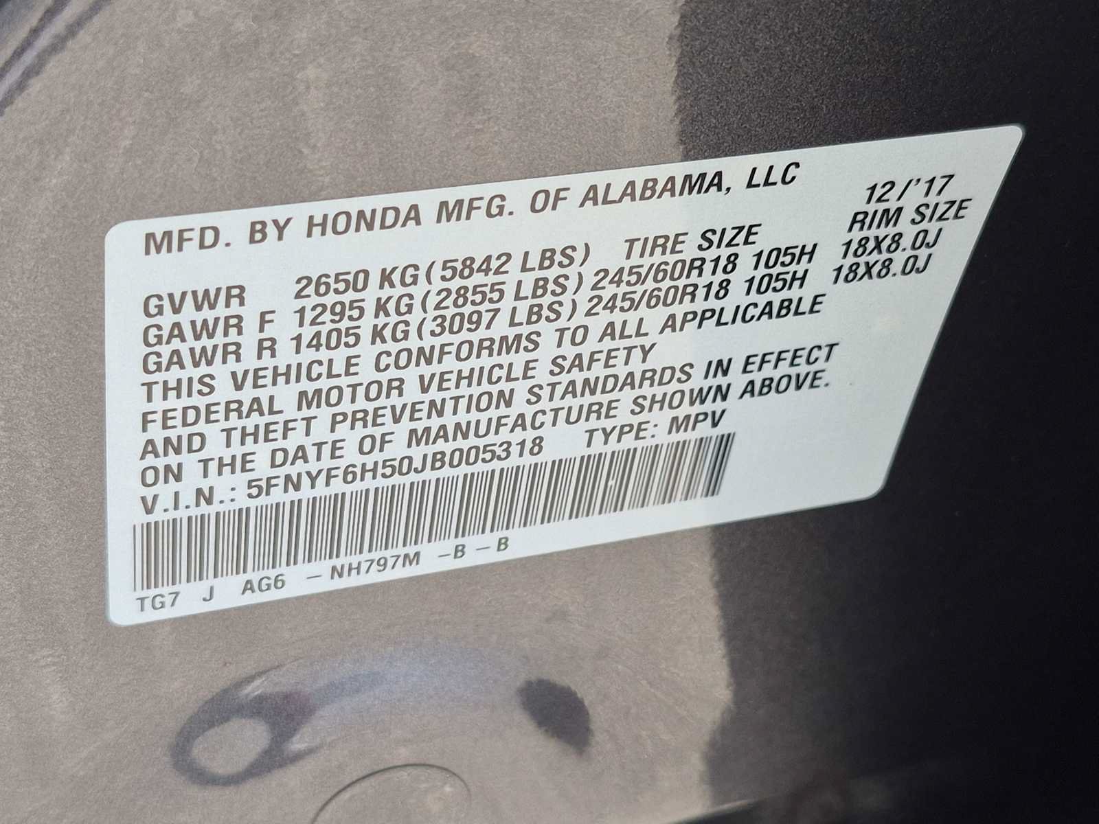 Certified 2018 Honda Pilot EX-L image 33
