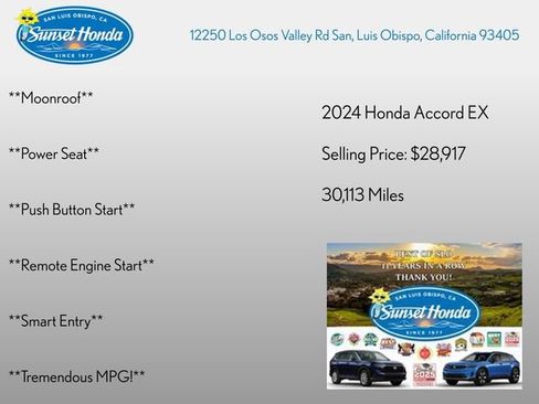 Used 2024 Honda Accord EX image 4