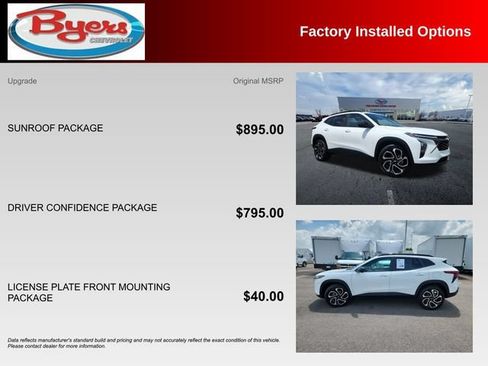 Used 2024 Chevrolet Trax RS w/ Sunroof Package FWD image 10
