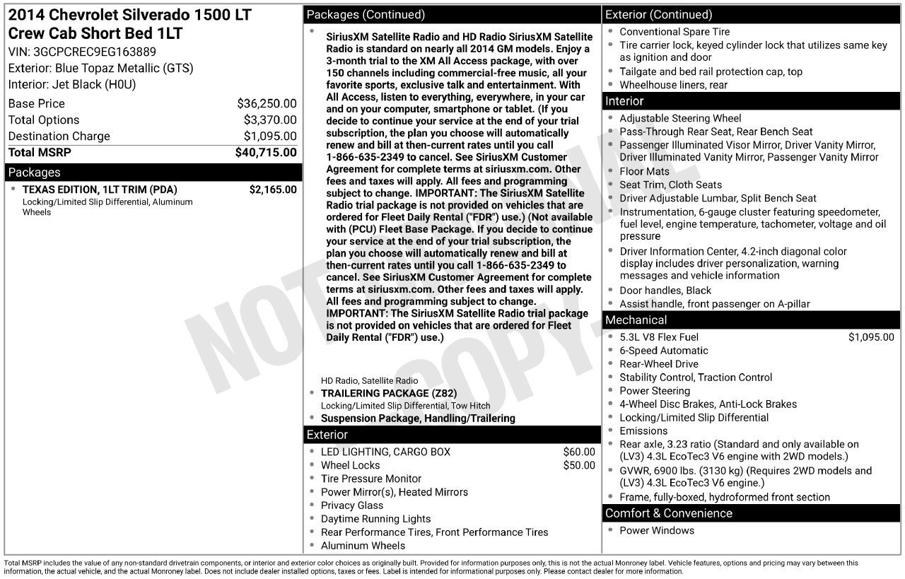 Used 2014 Chevrolet Silverado 1500 LT w/ Texas Edition, 1LT Trim RWD image 21