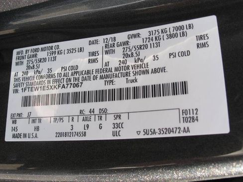 Used 2019 Ford F150 Lariat w/ Equipment Group 502A Luxury AWD/4WD image 62