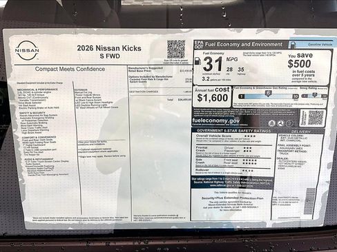 New 2026 Nissan Kicks S FWD image 70