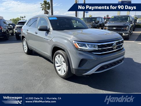 Certified 2022 Volkswagen Atlas Cross Sport SE w/ Panoramic Sunroof Package FWD image 1