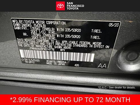 Used 2023 Toyota bZ4X FWD image 39