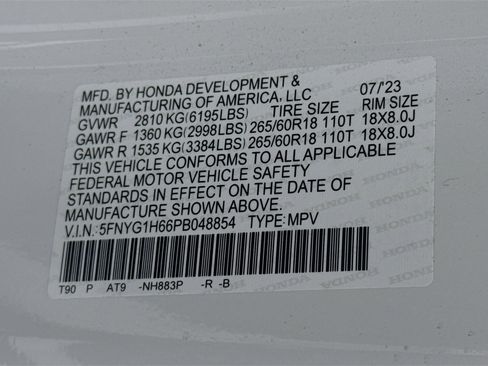 Certified 2023 Honda Pilot TrailSport image 33