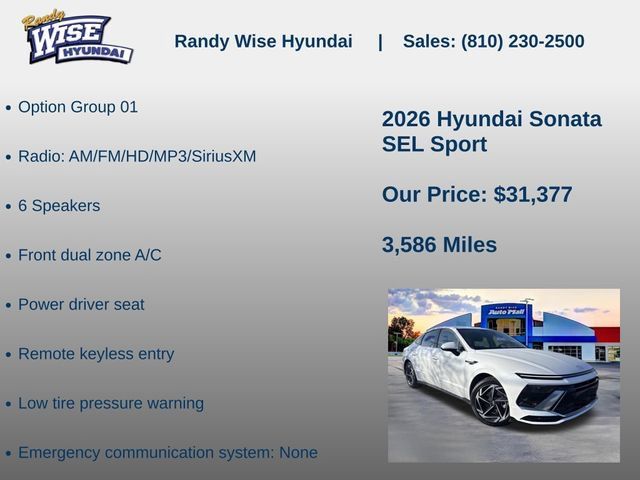 New 2026 Hyundai Sonata SEL AWD/4WD image 5