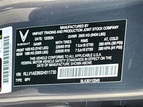 New 2025 VinFast VF 8 Eco AWD/4WD image 31