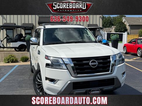 Used 2022 Nissan Armada Platinum w/ Captain's Chairs Package AWD/4WD image 1