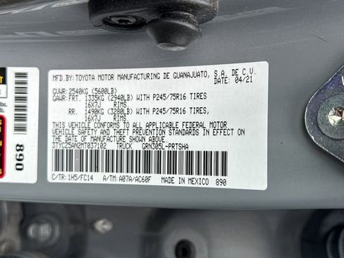 Certified 2021 Toyota Tacoma SR5 image 21