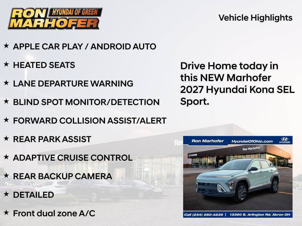 New 2027 Hyundai Kona SEL Sport AWD/4WD image 36