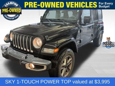Used 2019 Jeep Wrangler Unlimited Sahara w/ Cold Weather Group AWD/4WD image 1