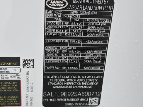 New 2025 Land Rover Range Rover Sport Dynamic SE image 37