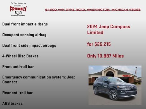Used 2024 Jeep Compass Limited AWD/4WD image 15