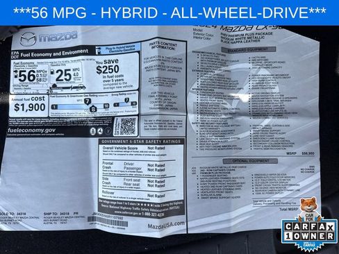 Used 2024 MAZDA CX-90 Plug-In Hybrid w/ Premium Plus AWD/4WD image 33